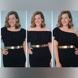 Lot of 2 - LulaRoe 3 way convertible Cici Mermaid Dress. Orange / Black XL NWT